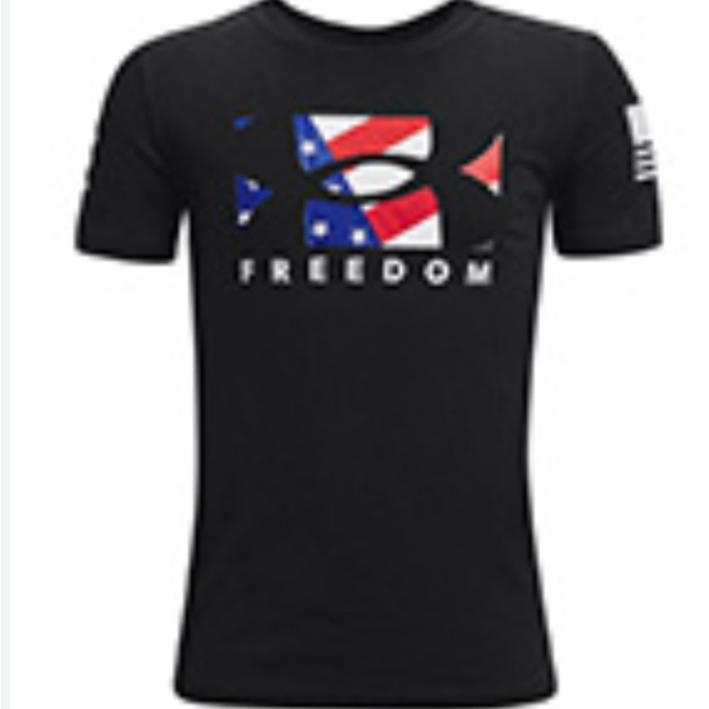 Under Armour Boys' Freedom USA flag Short Sleeve T Shirt